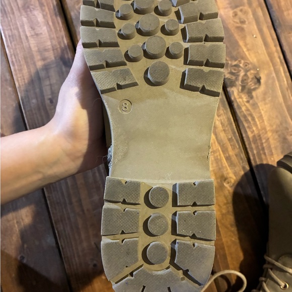 Limelight Gray Lace Up Boots - Picture 6 of 7